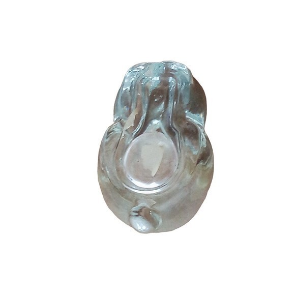 Bunny Rabbit Votive Candle Holder Glass Heavy Weight - Picture 3 of 16